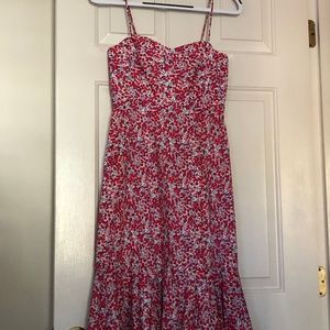 J. Crew Dress in Berry Liberty Floral Size 0
